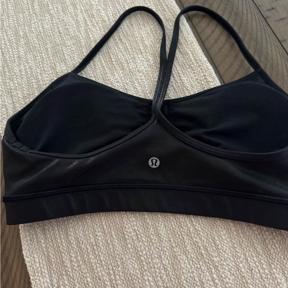 lululemon athletica Sleek Black Sports Bra size 10